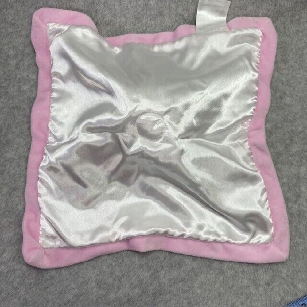 Nursery Rhyme White Pink Little Snuggle Bunny Rabbit Lovey Security Blanket NWOT - Picture 3 of 7